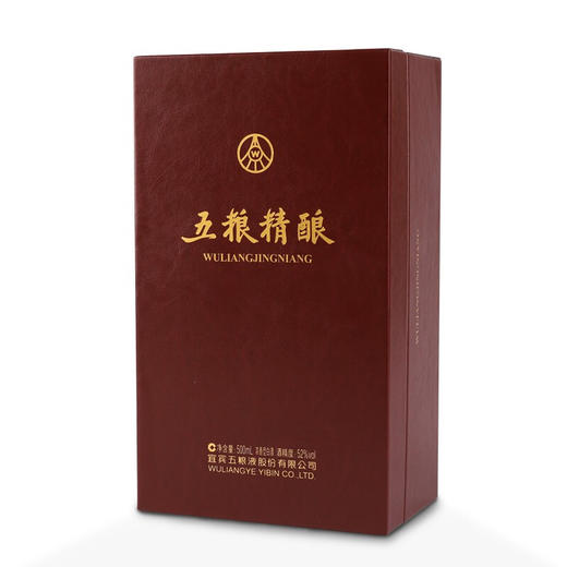 五粮液 五粮精酿·皮盒 52度 浓香型白酒 500ml 商品图1