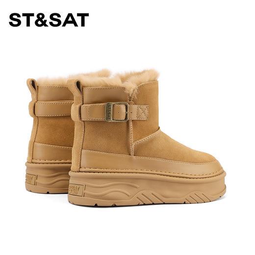 星期六百搭扣带加绒厚底雪地靴SSC411A06P 商品图9