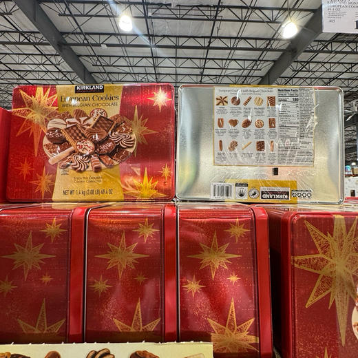 美国🇺🇸特价折扣340元🉐🉐直邮包税！Kirkland 多口味欧式比利时巧克力曲奇饼干礼盒。1.4公斤😋没有看错是 公斤 商品图6