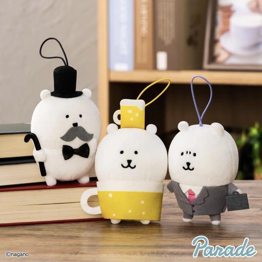 自嘲熊 nagano 社畜 打工熊 毛绒挂件 商品图0