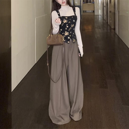 裁缝学苑AH84法式马甲背心纸样套装女装新款复古港风三件套服装打板 商品图4