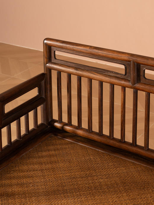 清	红木直棂二人椅 商品图3