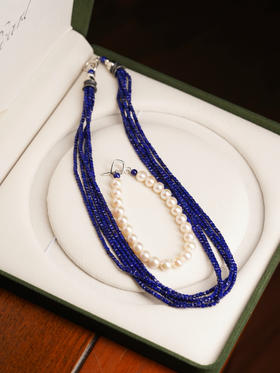 青金流苏珍珠多戴款