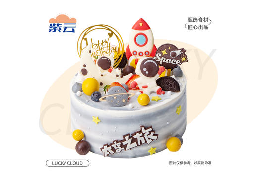 （多规格）太空旅行蛋糕优质动物奶油乳香纯正，搭配蓬松戚风胚，口感细腻温润，是经典又稳妥的选择。 商品图0