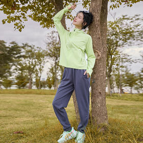 多威跑步长裤男新款弹力舒适运动裤女束脚休闲裤3652100