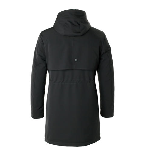 Marco Azzali 黑色中长款羽绒服 MY55256A2 商品图1