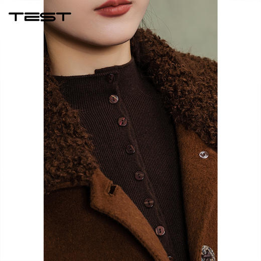 冬上新气质韩版宽松显瘦双面呢2254112 商品图2