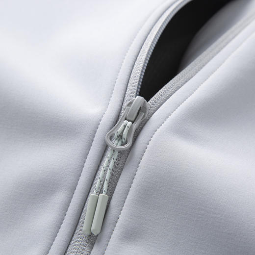 圣得西情侣款修身连帽夹克2025秋冬季新款华夫格暖绒内里加绒外套 商品图11