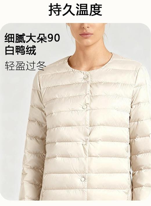 圆领羽绒服夹克 女士羽绒服内胆 商品图2