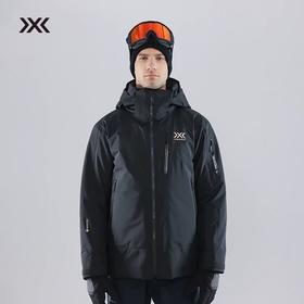 X-BIONIC 极光戈尔防水硬壳羽绒棉服夹克 防风滑雪服男 XJM-24985N