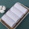 纯棉白色小方巾 小白毛巾四方抹布擦手巾30×30吸水柔软小毛巾1条 商品缩略图3