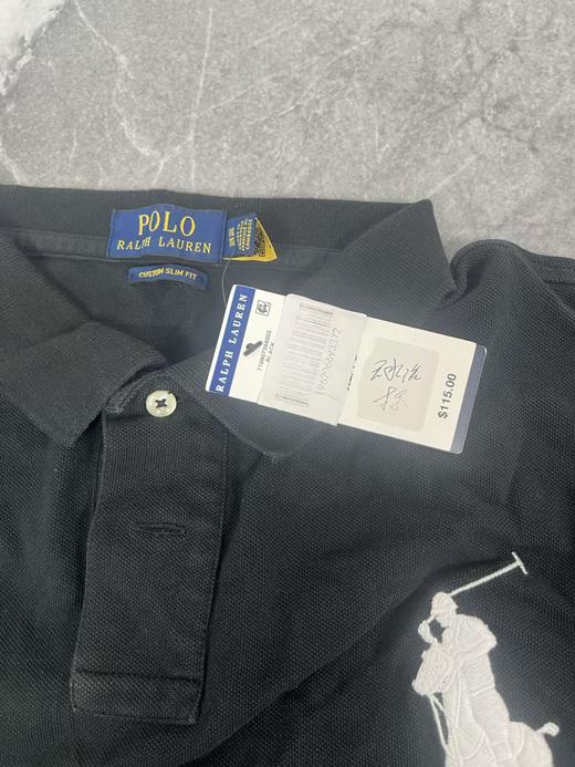 瑕疵polo ralph lauren男士夏款经典翻领3号刺绣大马标短袖POLO衫 商品图2
