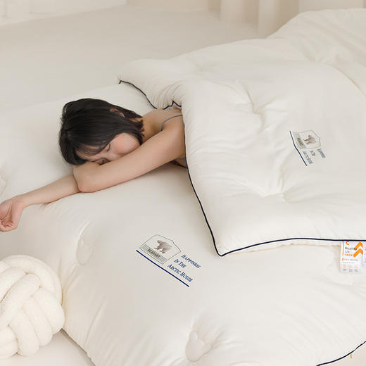 自然醒云绒棉软胖胖熊抱被大豆被冬被芯YBY 商品图7