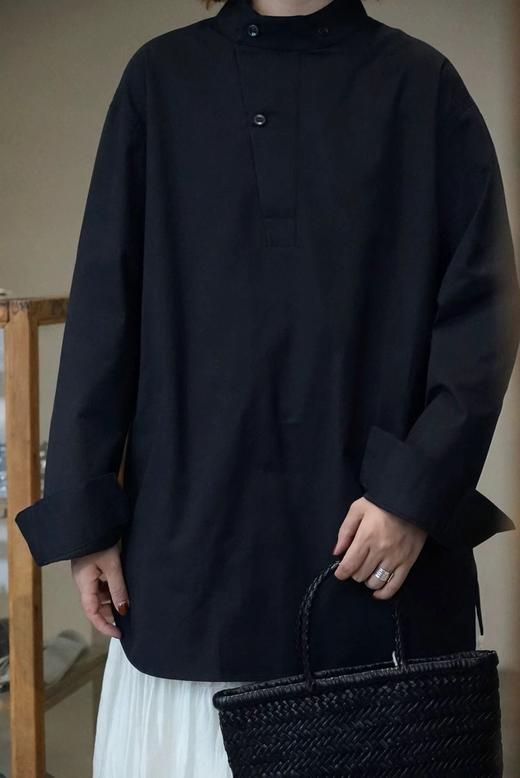 Studio Nicholson 半开襟宽松立领衬衫 商品图5