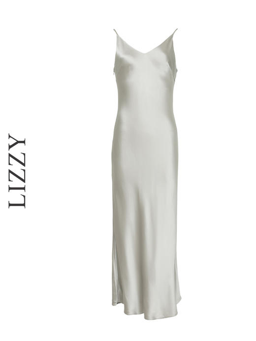 LIZZY优雅气质显瘦修身百搭吊带包臀开叉吊带连衣裙8086 商品图4