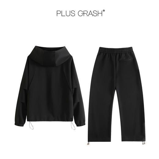 PLUS CRASH2025冬季加厚空气层松弛百搭保暖宽松多片裁剪男女套装 商品图2