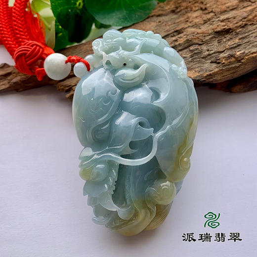 派瑞翡翠 翡翠手把件 糯种 黄翡 商品图0