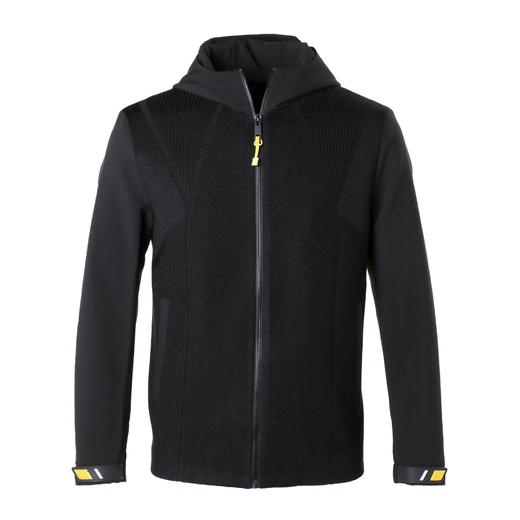 Marco Azzali 黑色针织夹克 JJ55169B2 商品图0