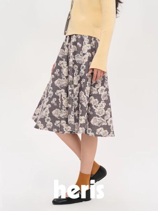 heris/H53119/艺术系复古花卉伞裙 商品图2