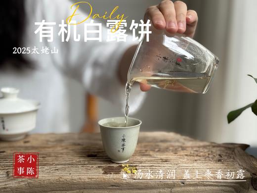 [2025有机白露饼]十年来的第一款有机白茶饼，2025有机白露饼沁凉、醇滑，花香、果香、木质香！（2饼及8饼收藏装） 商品图9