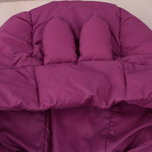棉果果冬季新品女童涤丝纺羽绒保暖加厚紫色长款羽绒服M422102925605 商品图2