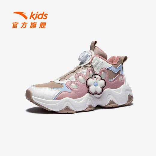 【春上新】【8.8折】8楼安踏儿童 墩墩棉鞋 | 女大童2025冬新款加厚保暖女孩户外棉鞋【革面】子褐灰/象牙白/霜降粉 吊牌价：399 活动价：351.12 商品图5