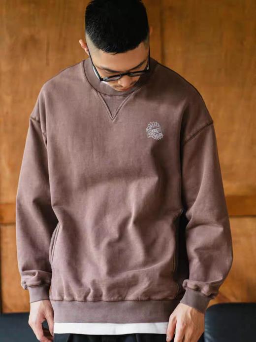 GYOZA PASTA/GP25AW-C058/拼接圆领套头卫衣 商品图2