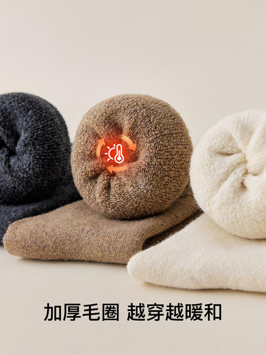 原价39.9 限时折扣价33.9元【体慕袜子】羊毛袜子男秋冬款加厚保暖中筒袜防臭吸汗高筒东北抗寒长筒袜冬天 商品图4