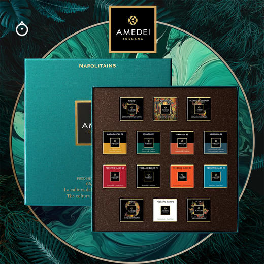 企鹅市集|意大利amedei 9片/12片/14片装巧克力礼盒 金奖黑巧克力 精品礼盒 商品图3