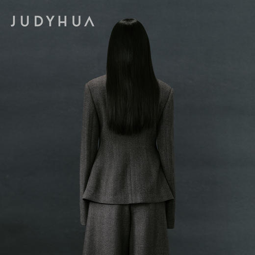 JUDYHUA 凝望系列格纹收腰西装外套 商品图3
