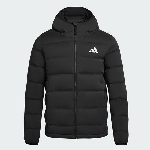 Adidas阿迪达斯HELIONIC STRETCH HOODED DOWN JACKET男子 防风保暖连帽羽绒服KH3993 商品图4