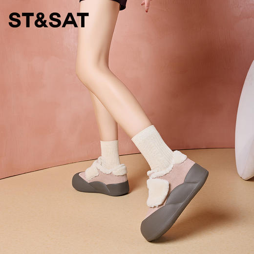星期六包头防撞加绒保暖厚底面包鞋SS33112A10 商品图2