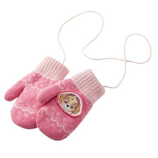 现货批发汪汪队儿童手套连指保暖可爱带挂绳手套男童女宝宝加绒厚 商品图4