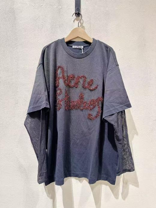 女款刺绣logo长袖T恤HU001 商品图0