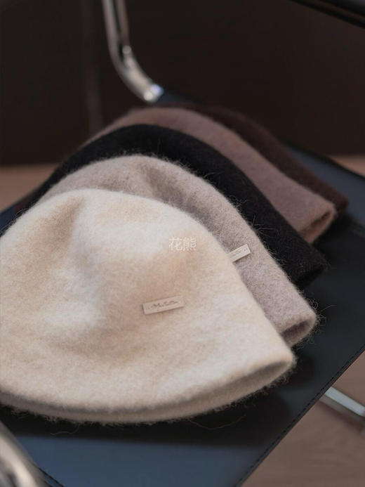 【羊驼毛混绵羊毛渔夫帽】秋冬凹造型必入!不挑脸型的百搭帽子渔夫帽的形状，帽檐设计的恰到好处简约又不失雅致 商品图2