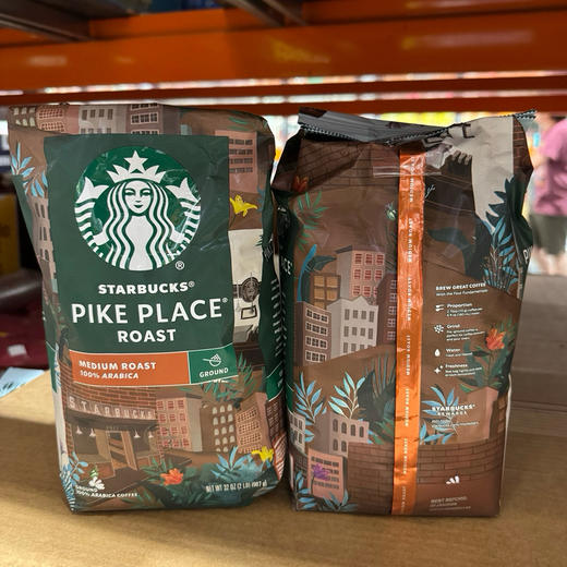 Starbucks 经典精选100%优质阿拉比卡咖啡豆研磨咖啡粉，沉醉于派克市场烘焙咖啡的醇香世界，让每一杯咖啡都成为清晨的完美仪式。中度烘焙 商品图5