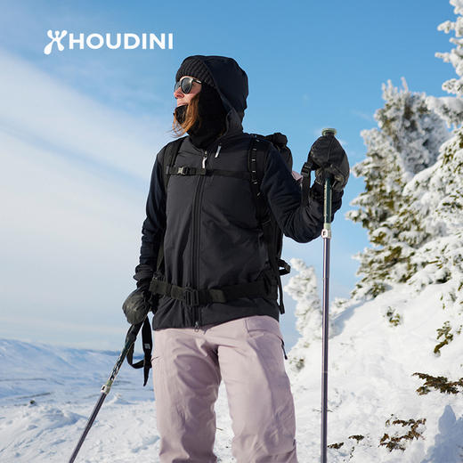 HOUDINI胡丁尼 Moonwalk Houdi 太空步 女款户外抓绒防风休闲外套830030 商品图9