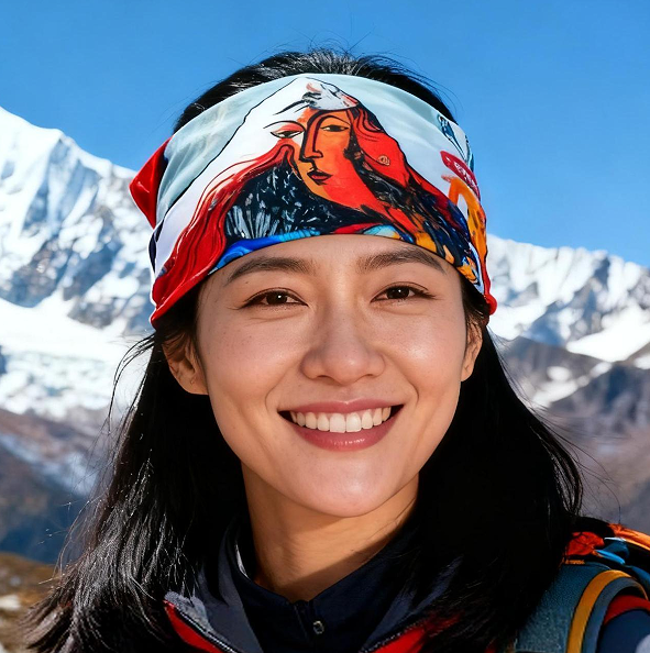 七加二"户外老炮儿"珠峰系列文创魔术头巾男女款户外防风防晒骑行面罩速干登山面巾保暖脖套(TBZG)