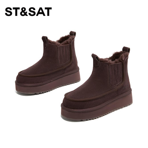 星期六厚绒防寒保暖耐穿雪地靴SSC4118Y37 商品图10