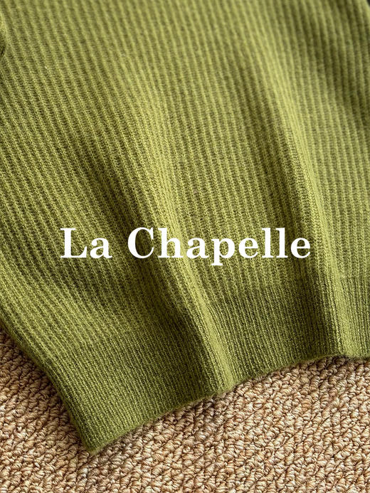 专柜实拍【兔毛+山羊绒+绵羊毛】拉夏贝尔/La Chapelle高品质混纺~超软糯超亲肤！氛围感V领针织毛衣 商品图6