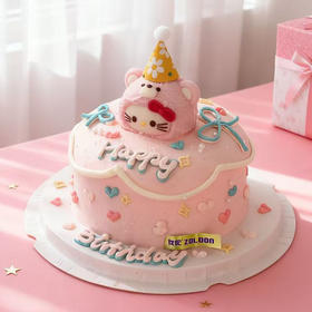 Kitty的粉红旅行（草莓酸奶坚果蛋糕）