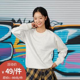 纯色落肩圆领卫衣纪念日百货门店同款164243711