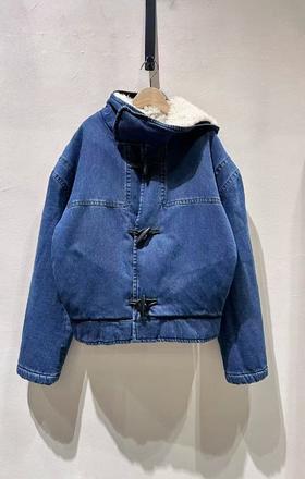 中性款连帽牛仔外套LA