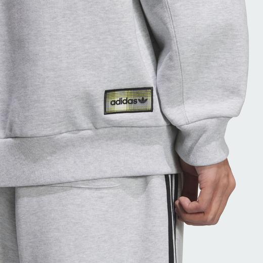 Adidas阿迪达斯SWEAT CREW男子 毛圈布格纹印花运动宽松卫衣套头衫KC0117 商品图5