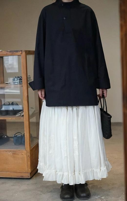 Studio Nicholson 半开襟宽松立领衬衫 商品图4