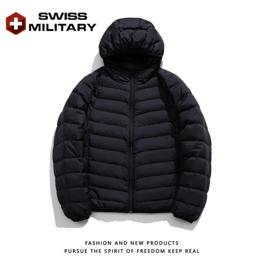 优选丨瑞士军工SWISS MILITARY轻薄羽绒服女 白鸭绒秋冬季连帽＆立领短款外套上衣 商品图6