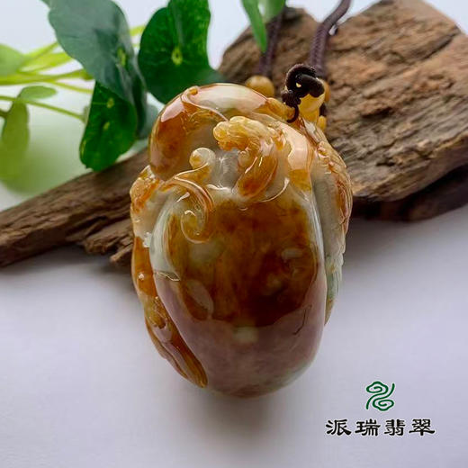 派瑞翡翠 翡翠手把件 糯种 红翡 商品图0