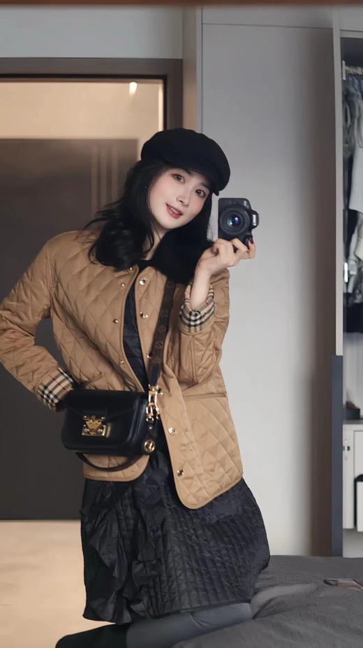 代工厂B家风格菱形夹羊毛工装外套 商品图6