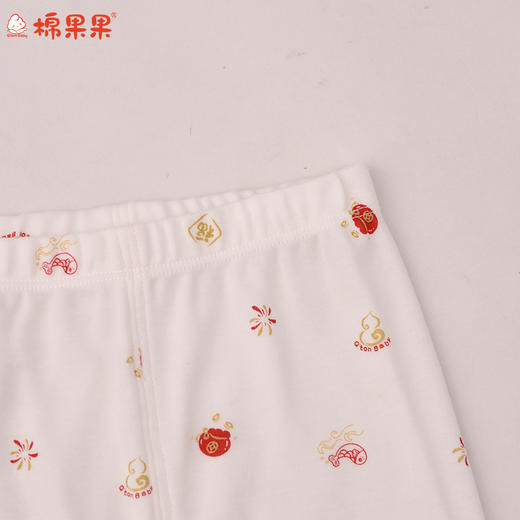 棉果果冬季新品莫代尔牛奶纤维80-130码柔软顺滑新年套头套装M501302425657 商品图4