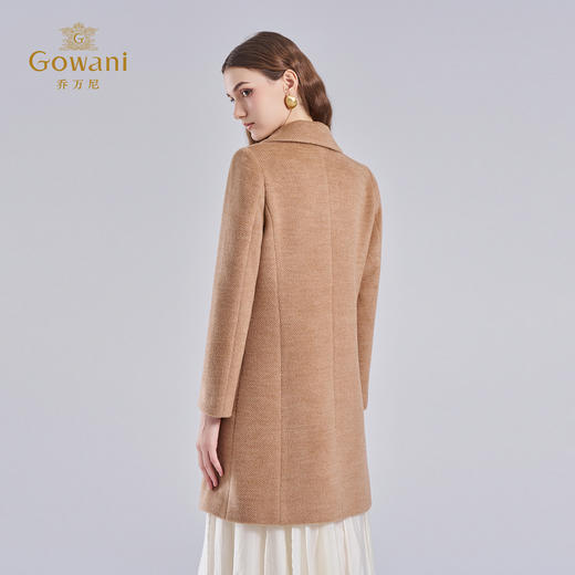 【100%绵羊毛】乔万尼冬季新款绵羊毛大衣高级感加厚设计感外套EI4A541 商品图4